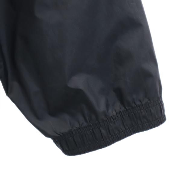 adidas アディダス 90s オールド バック 刺繍 ナイロンジャケット XXL ブラック ビッグサイズ フード メンズ