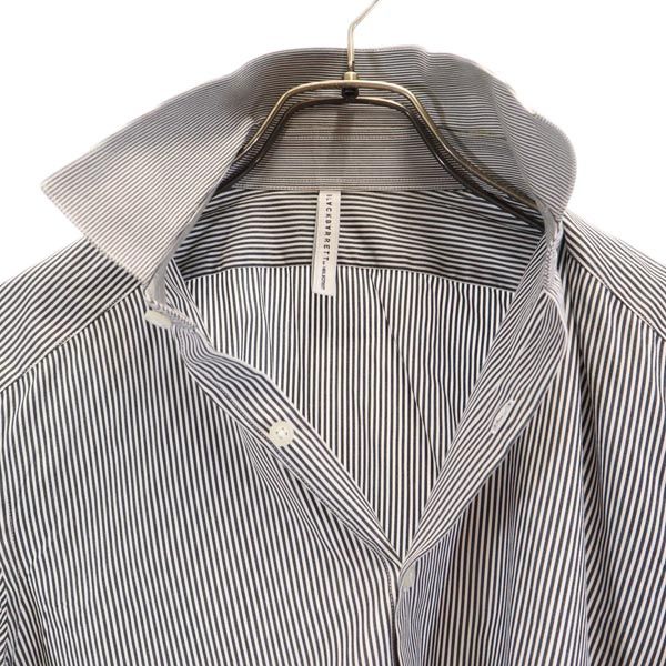 BLACKBARRETT by NEIL BARRETT ブラックバレットバイニールバレット 三陽商会 ストライプ 半袖 シャツ 2 ネイビー系 メンズ