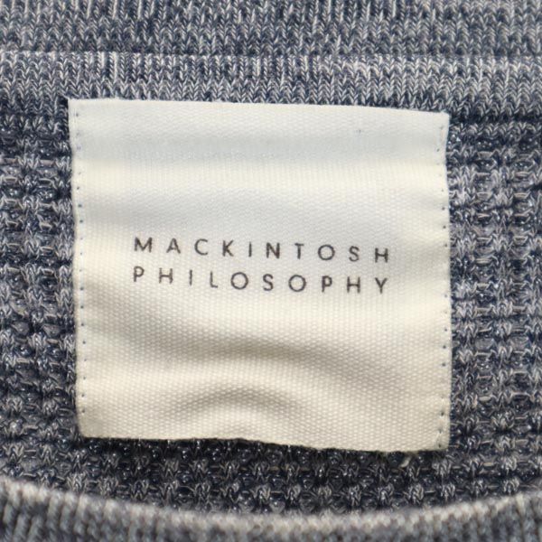 MACKINTOSH PHILOSOPHY マッキントッシュフィロソフィー 長袖 Tシャツ 40 グレー系 ワッフル生地 ロンT メンズ