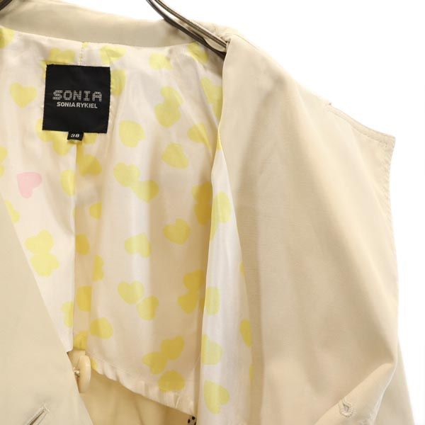 SONIA SONIA RYKIEL ソニアソニアリキエル ジャケット 38 ベージュ ウエストベルト レディース