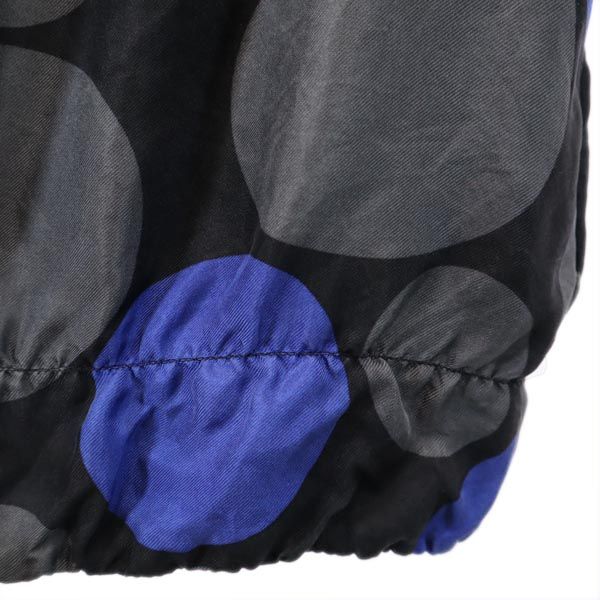 JILLSTUART ジルスチュアート シルク 総柄 半袖 カットソー S ブラック系 レディース