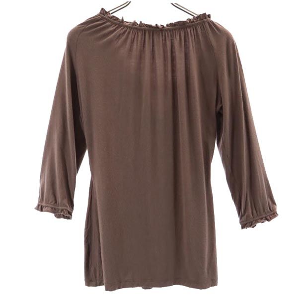 MAX&CO マックスアンドコー 5分袖 カットソー M ブラウン系 レディース