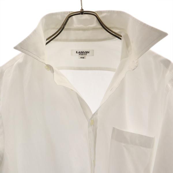 LANVIN ランバン 日本製 長袖 シャツ 41 ホワイト メンズ