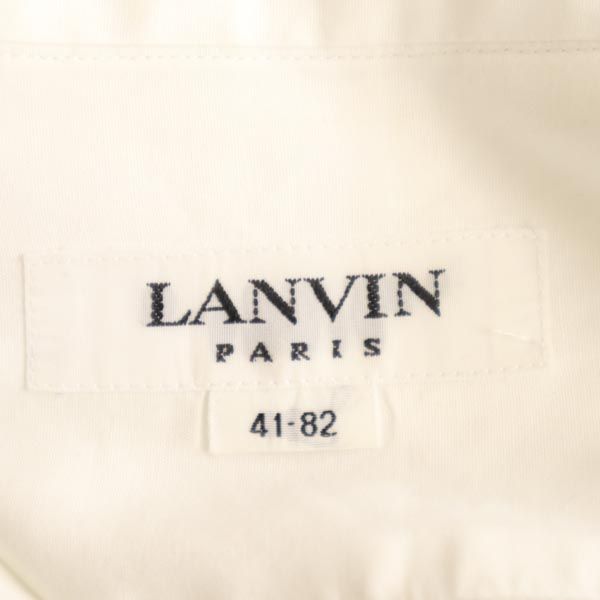 LANVIN ランバン 日本製 長袖 シャツ 41 ホワイト メンズ