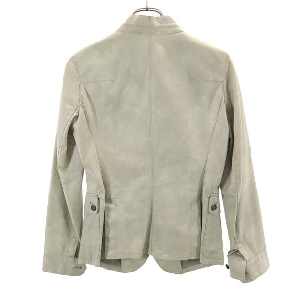 NEIL BARRETT ニールバレット イタリア製 カンガルー革 レザージャケット S グレー系 本革 本皮 レディース