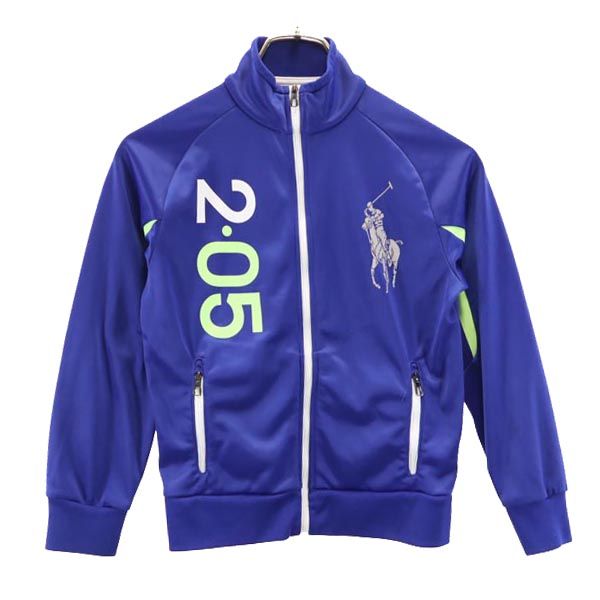 POLO RALPH LAUREN ポロラルフローレン ビッグポニー 長袖 トラックジャケット S ネイビーパープル系 キッズ