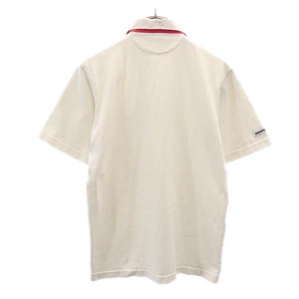 Barbarian バーバリアン 半袖 ポロシャツ SP 白系 ラガーシャツ メンズ