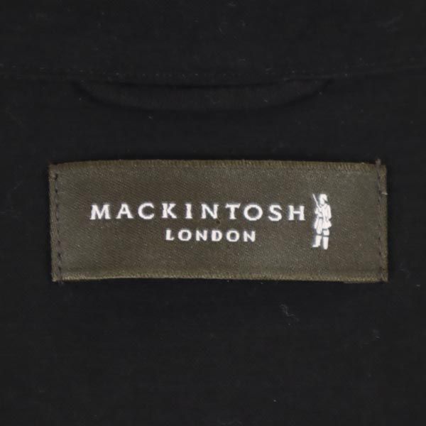 Mackintosh マッキントッシュ 日本製 三陽商会 テーラードジャケット 38 黒 シャツジャケット レディース