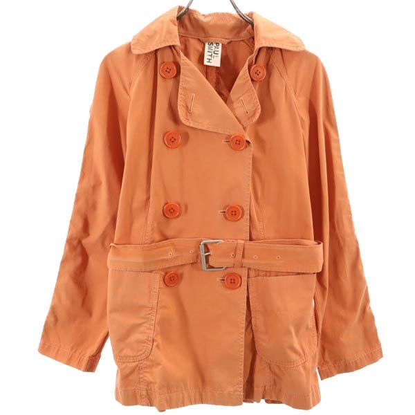 Paul Smith ポールスミス トレンチ風 ジャケット 42 オレンジ系 レディース