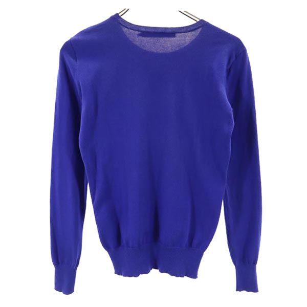 RALPH LAUREN SPORT ラルフローレンスポーツ 長袖 コットンニット セーター XS ネイビー系 レディース