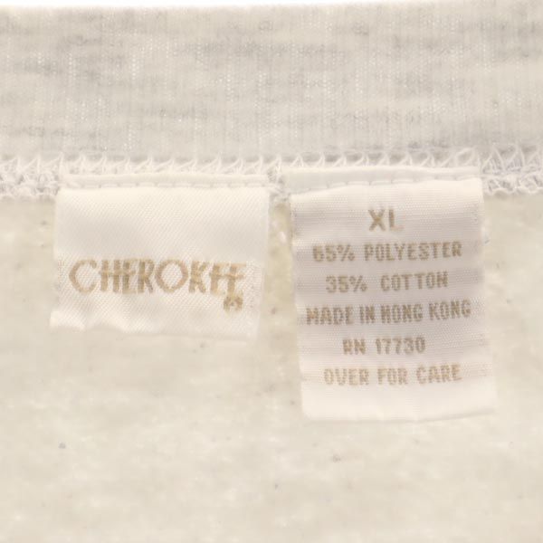 CHEROKEE チェロキー 長袖 トレーナー XL グレー系 裏起毛 メンズ