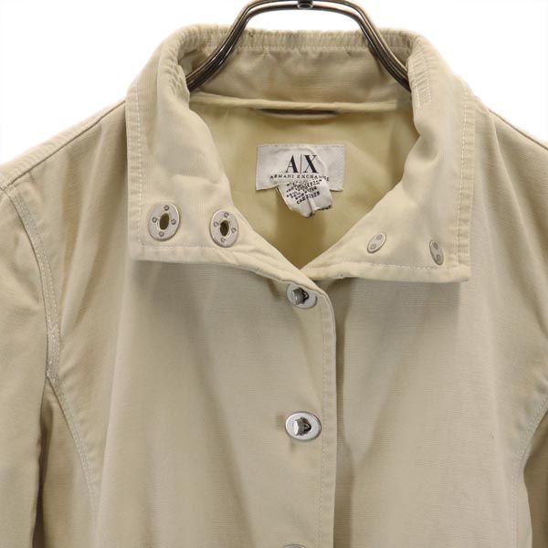 ARMANI EXCHANGE アルマーニエクスチェンジ ジップ ジャケット S ベージュ レディース