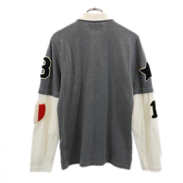 HYDROGEN ハイドロゲン ブロンザージ 長袖 ポロシャツ M グレー系 BRONZAJI メンズ