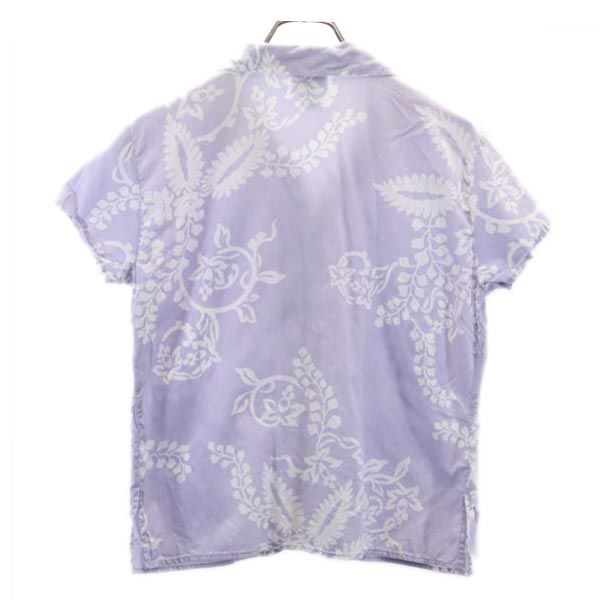 pataloha パタロハ 総柄 半袖 アロハシャツ 6 パープル系 Patagonia レディース