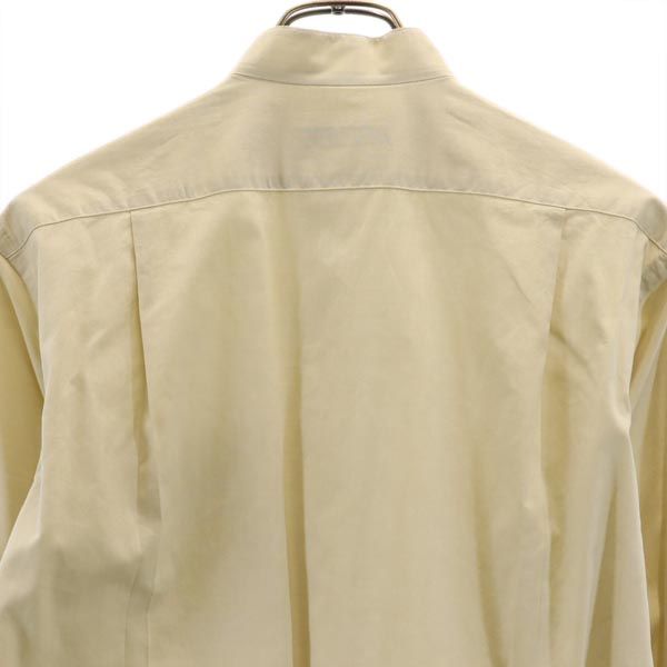 バーバリー 日本製 長袖 バンドカラーシャツ ベージュ系 BURBERRY メンズ