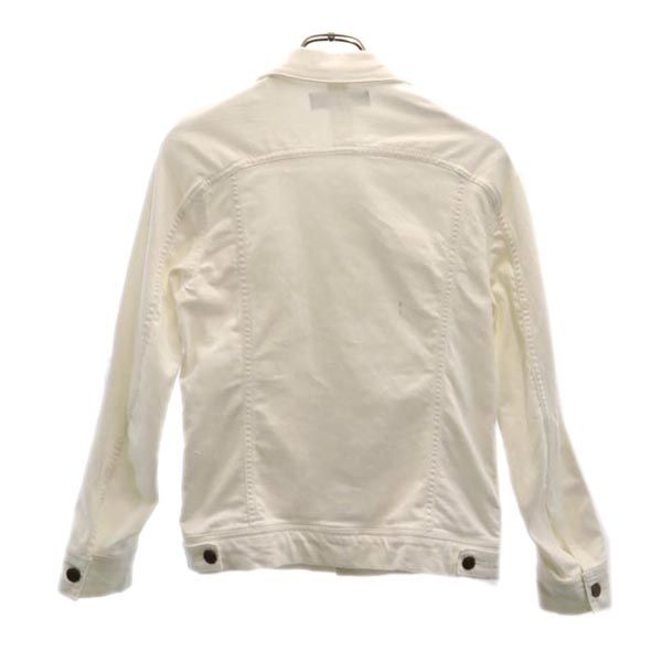 1piu1uguale3 RELAX ウノピゥウノウグァーレトレ リラックス ホワイトデニム トラッカー ジャケット S ホワイト メンズ