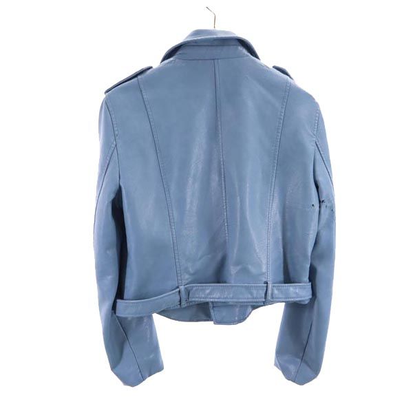 LIKA RULLA リカルラ ライダースジャケット XL ブルー系 レディース