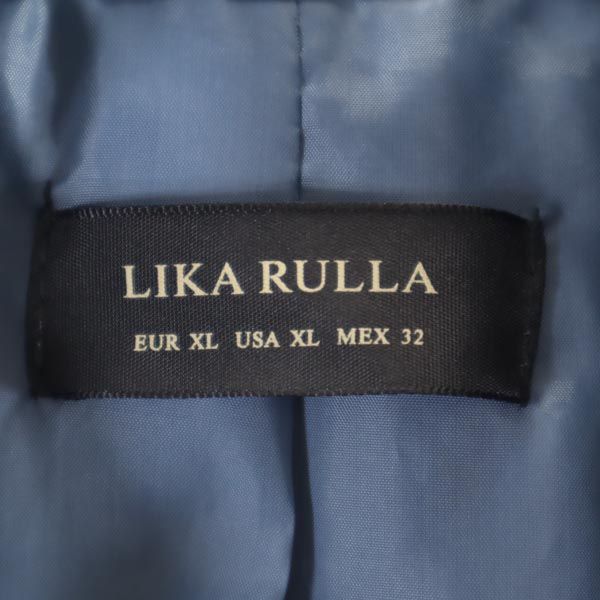 LIKA RULLA リカルラ ライダースジャケット XL ブルー系 レディース