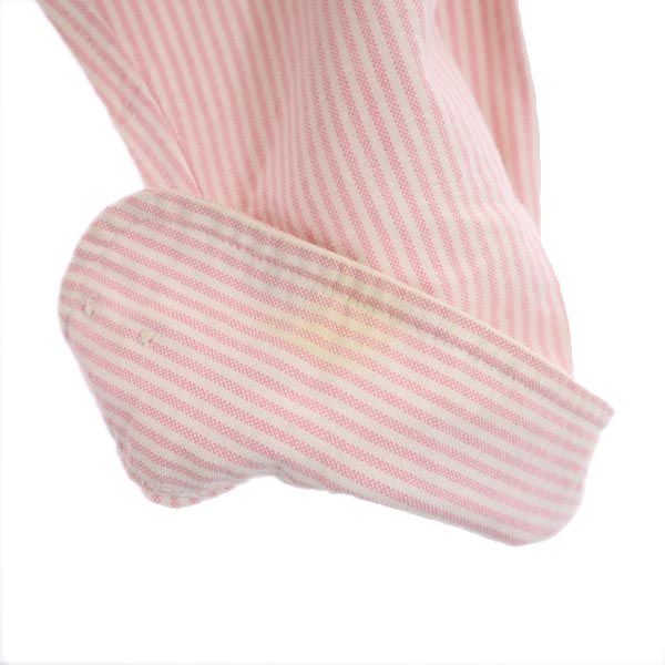 LAUREN RALPH LAUREN ローレンラルフローレン ストライプ 長袖 ボタンダウンシャツ 4 ピンク系 オックスフォード生地 レディース