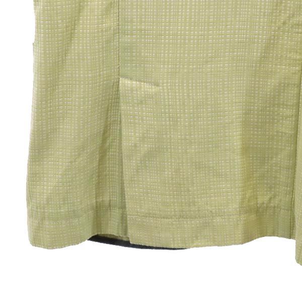 HYDROGEN ハイドロゲン チェック柄 テーラードジャケット L グリーン系 スカルボタン メンズ