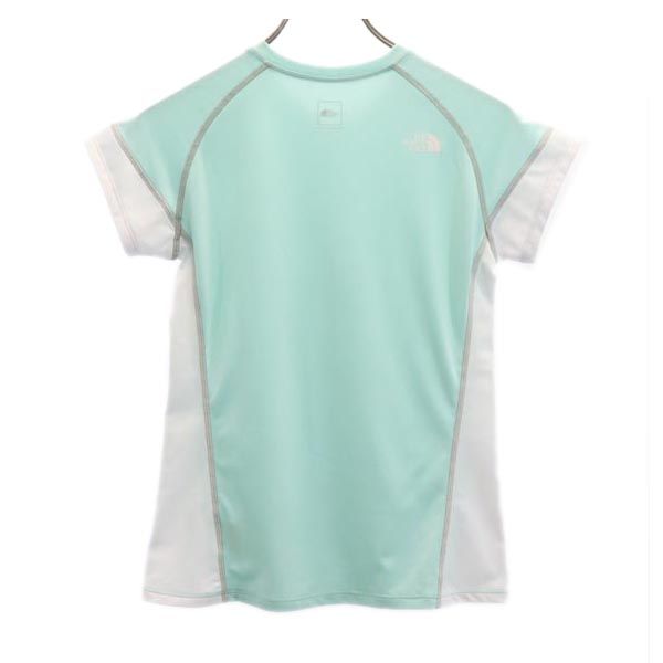 THE NORTH FACE ノースフェイス アウトドア NTW11885 半袖 Vネック Tシャツ S グリーン系 レディース