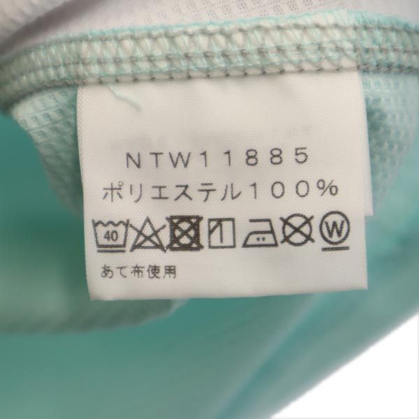 THE NORTH FACE ノースフェイス アウトドア NTW11885 半袖 Vネック Tシャツ S グリーン系 レディース