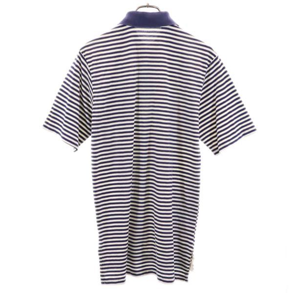 Polo by Ralph Lauren ポロバイラルフローレン ボーダー柄 半袖 ポロシャツ S ネイビー×白 メンズ