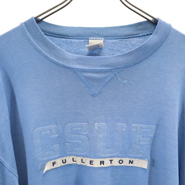 RUSSELL ATHLETIC ラッセルアスレチック 長袖 トレーナー L ブルー系 裏起毛 スウェット メンズ