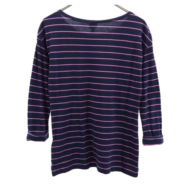 patagonia パタゴニア アウトドア ボーダー 7分袖 Tシャツ M ネイビー系 ロンT レディース