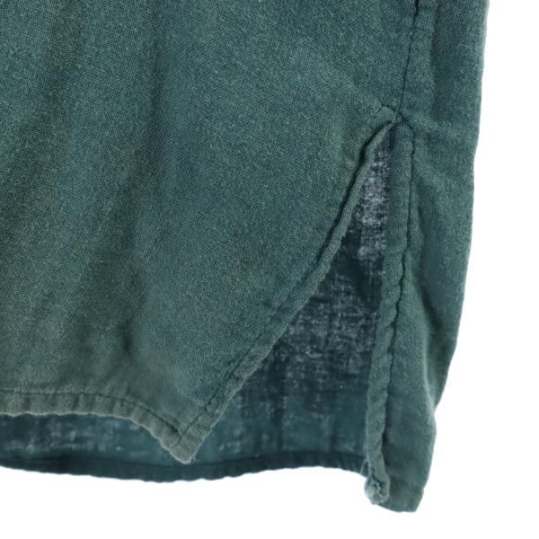 レー コットンガーゼ ジャケット M グリーン Leh フード レディース