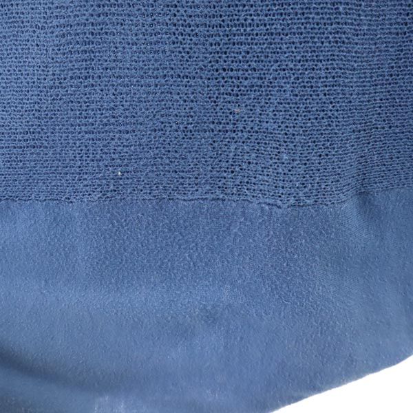 スナオクワハラ 長袖 コットンニット カーディガン M ブルー sunaokuwahara レディース