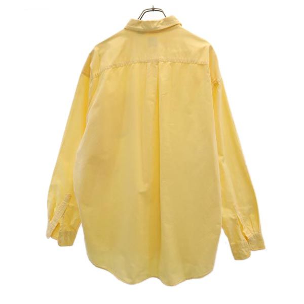 GAP ギャップ 長袖 ボタンダウンシャツ XL イエロー系 メンズ