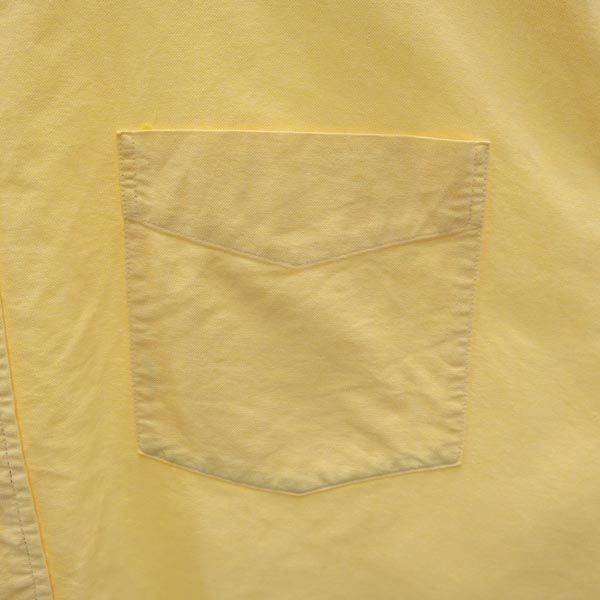 GAP ギャップ 長袖 ボタンダウンシャツ XL イエロー系 メンズ