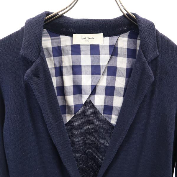 Paul Smith ポールスミス ニット テーラードジャケット M ネイビー系 メンズ