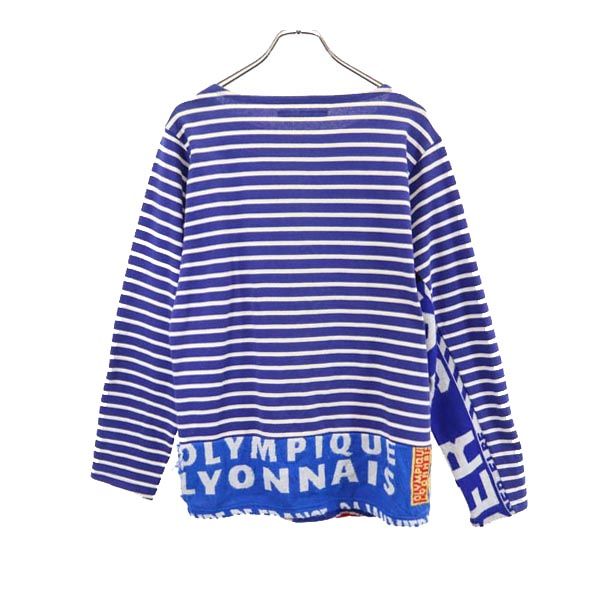 TALKING ABOUT THE ABSTRACTION トーキングアバウトジアブストラクション 日本製 ボーダー 長袖 Tシャツ 2 ブルー系 メンズ