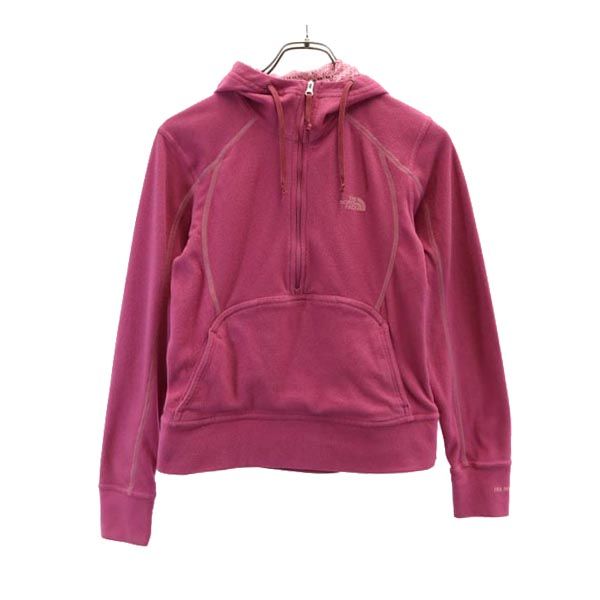 THE NORTH FACE ノースフェイス アウトドア ハーフジップ ハーフジップ フリースジャケット S ピンク プルオーバー レディース