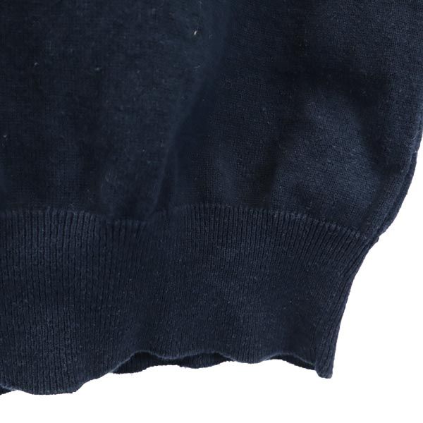 RALPH LAUREN ラルフローレン 長袖 Vネック コットンニット セーター L ネイビー メンズ