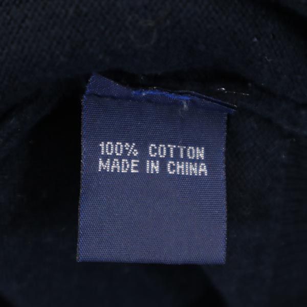 RALPH LAUREN ラルフローレン 長袖 Vネック コットンニット セーター L ネイビー メンズ