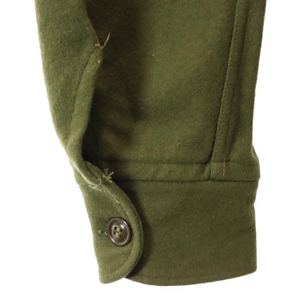 ウール 長袖 ミリタリージャケット M カーキ メンズ