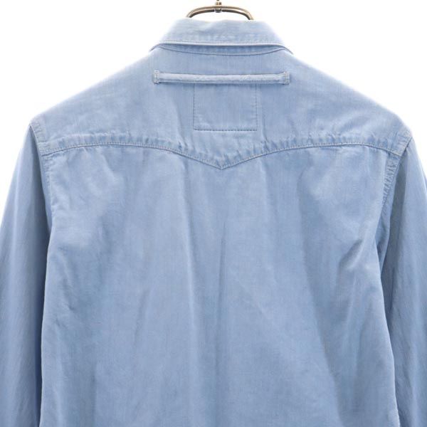 FACTOTUM ファクトタム 日本製 長袖 ウエスタンシャツ 46 ブルー系 メンズ