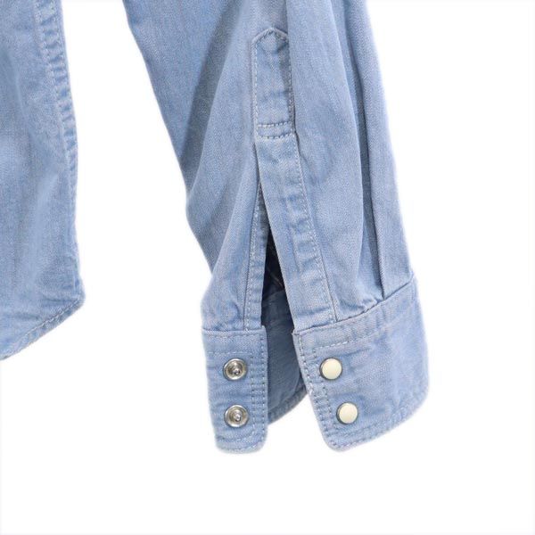 FACTOTUM ファクトタム 日本製 長袖 ウエスタンシャツ 46 ブルー系 メンズ