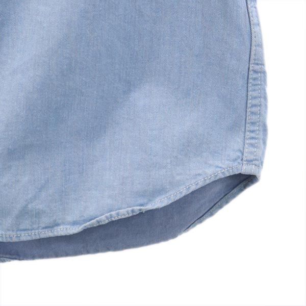 FACTOTUM ファクトタム 日本製 長袖 ウエスタンシャツ 46 ブルー系 メンズ