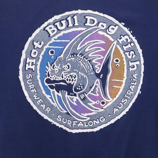 SURFALONG オールド バックプリント 半袖 Tシャツ S ネイビー メンズ