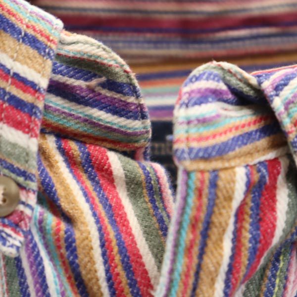 Cambridge Classics ケンブリッジクラシック ストライプ柄 長袖 ボタンダウンシャツ M メンズ