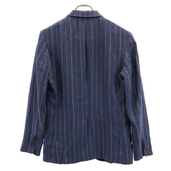 Polo by Ralph Lauren ポロバイラルフローレン イタリア製 リネン ストライプ テーラードジャケット ブルー系 メンズ