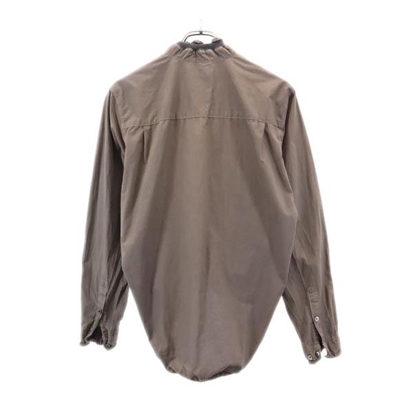 アンダーカバー 日本製 長袖 アシンメトリー シャツ 2 ブラウン系 UNDERCOVER 変形 レディース