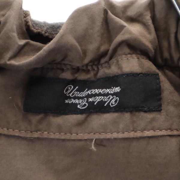 アンダーカバー 日本製 長袖 アシンメトリー シャツ 2 ブラウン系 UNDERCOVER 変形 レディース