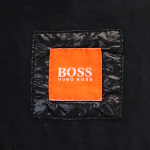BOSS HUGO BOSS ボスヒューゴボス ナイロン切替 テーラードジャケット 48 ブラック 裏メッシュ メンズ