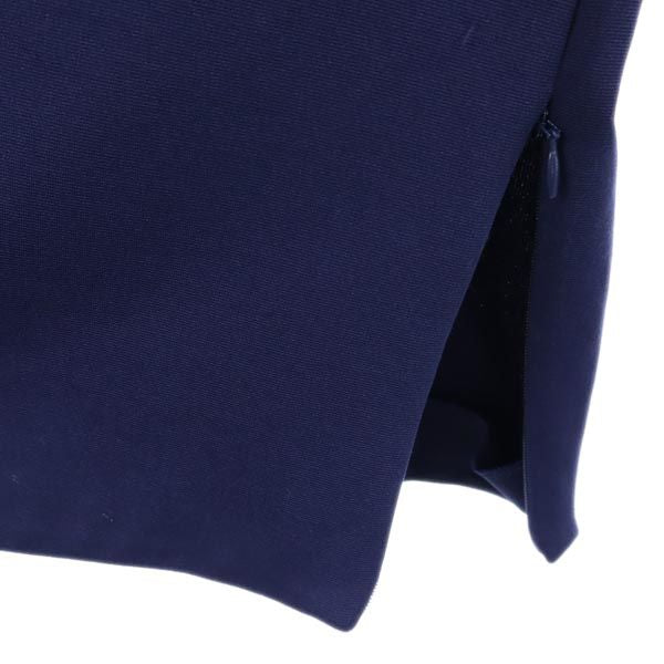 JIL SANDER ジルサンダー イタリア製 長袖 カットソー 34 ネイビー系 バックサイドジップ レディース