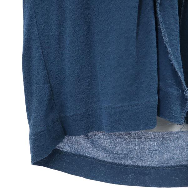 YOHJI YAMAMOTO+NOIR ヨウジヤマモトプリュスノアール 長袖 デザイン カットソー 3 ブルー系 レディース